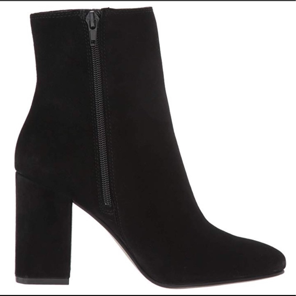 Lucky Brand Black Suede Ankle Boots
